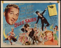 7t0380 BLUE SKIES style A 1/2sh 1946 Fred Astaire, Bing Crosby, Joan Caulfield, Irving Berlin