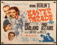 7t0399 EASTER PARADE 1/2sh R1962 Judy Garland & Fred Astaire, Hirschfeld art, Irving Berlin musical