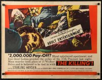 7t0427 KILLING 1/2sh 1956 Stanley Kubrick & Jim Thompson, classic dead bodies close up image!