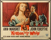 7t0429 KITTEN WITH A WHIP 1/2sh 1964 great different montage artwork of sexy Ann-Margret, Forsythe!