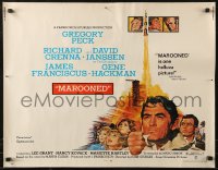 7t0435 MAROONED 1/2sh 1969 John Sturges, cool different art of astronaut & constellations!