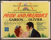 7t0449 PRIDE & PREJUDICE 1/2sh R1962 Laurence Olivier & Greer Garson, from Jane Austen's novel!