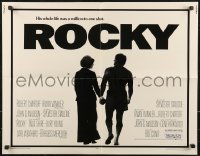 7t0457 ROCKY 1/2sh 1976 boxer Sylvester Stallone holding hands with Talia Shire, boxing classic!