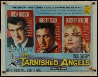 7t0477 TARNISHED ANGELS style A 1/2sh 1958 Rock Hudson, Dorothy Malone, Robert Stack, William Faulkner