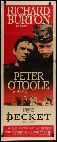 7t0510 BECKET insert 1964 Richard Burton in the title role, Peter O'Toole as the King!