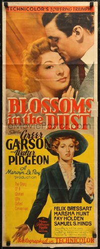 7t0515 BLOSSOMS IN THE DUST insert 1941 romantic close-up image of Greer Garson & Walter Pidgeon!