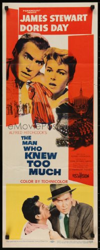 7t0596 MAN WHO KNEW TOO MUCH insert 1956 James Stewart, Doris Day, directed by Alfred Hitchcock!