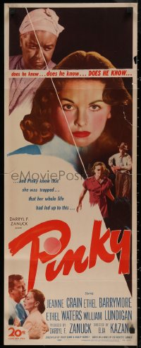 7t0604 PINKY insert 1949 Elia Kazan, Jeanne Crain's whole life had led up to this!