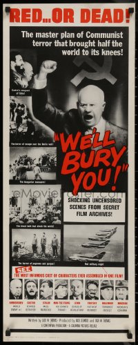7t0657 WE'LL BURY YOU insert 1962 Cold War, Red Scare, Khrushchev, master plan for world conquest!