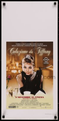 7t0880 BREAKFAST AT TIFFANY'S Italian locandina R2011 Audrey Hepburn, shown on one day only!