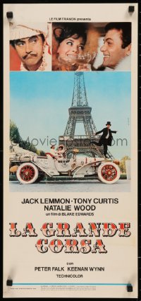 7t0947 GREAT RACE Italian locandina R1970s Blake Edwards, Tony Curtis, Jack Lemmon & Natalie Wood!