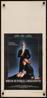 7t0965 HUNGER Italian locandina 1983 vampire Catherine Deneuve & rocker David Bowie!