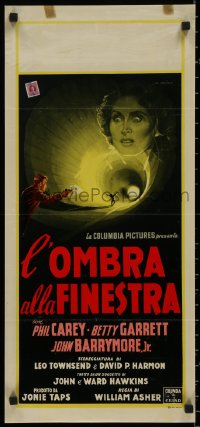 7t1069 SHADOW ON THE WINDOW Italian locandina 1957 Betty Garrett, great Alfredo Capitani horror art!