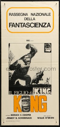 7t1075 SON OF KONG Italian locandina R1976 completely different art of the giant ape on rampage!