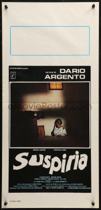7t1086 SUSPIRIA Italian locandina 1977 classic Dario Argento giallo horror, Harper, white title!