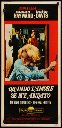 7t1121 WHERE LOVE HAS GONE Italian locandina 1965 different Brini art of Connors & Joey Heatherton!