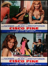 7t0830 CISCO PIKE group of 2 Italian 18x26 pbustas 1972 both with great images of sexy Karen Black!