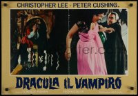 7t0841 HORROR OF DRACULA Italian 18x27 pbusta R1970 Hammer horror, vampire Christopher Lee!
