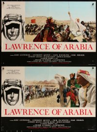 7t0736 LAWRENCE OF ARABIA group of 9 Italian 18x26 pbustas 1963 David Lean, Peter O'Toole & cast!