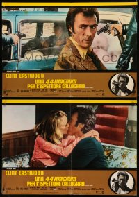 7t0808 MAGNUM FORCE group of 5 Italian 18x26 pbustas 1973 Clint Eastwood as toughest cop Dirty Harry!