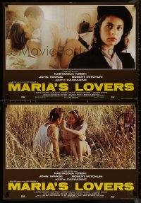 7t0796 MARIA'S LOVERS group of 6 Italian 19x26 pbustas 1984 Nastassja Kinski, Mitchum, & John Savage!