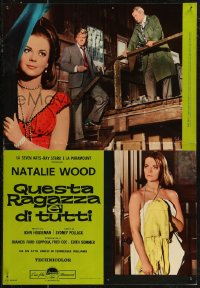 7t0848 THIS PROPERTY IS CONDEMNED Italian 18x26 pbusta 1966 call Natalie Wood what you want, different!