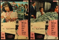 7t0767 WHAT A WAY TO GO group of 8 Italian 19x27 pbustas 1964 Shirley MacLaine, Dean Martin!