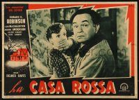 7t0689 RED HOUSE Italian 14x19 pbusta 1948 Edward G. Robinson, film noir directed by Delmer Daves!