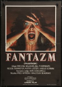 7t0271 PHANTASM Yugoslavian 19x27 1980 if this one doesn't scare you, you're already dead, cool!