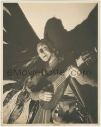 7w0200 EZIO PINZA signed deluxe 11x14 still 1930s as the Devil playing lute in Tonight We Sing!
