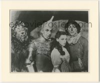 7w0797 JACK HALEY matted signed 9x12 REPRO photo 1980s as the Tin Man with his Wizard of Oz co-stars!
