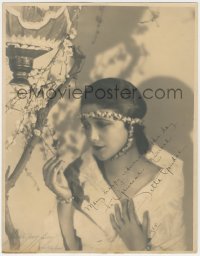 7w0202 JETTA GOUDAL signed deluxe 10.75x13.5 still 1925 AND by photographer Harold Dean Carsey!