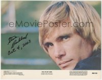 7w0211 STUNT MAN signed color 11x14 still #7 1980 by Steve Railsback, who's in close up, Richard Rush