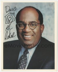 7w0516 AL ROKER signed color deluxe 8x10 publicity still 2000s great portrait of the weather anchor!