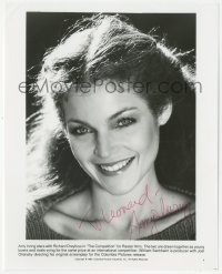 7w0337 AMY IRVING signed 8x10 still 1980 pretty head & shoulders portrait from The Competition!