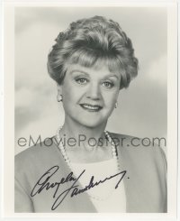 7w0835 ANGELA LANSBURY signed 8x10 REPRO still 1980s the Murder She Wrote star wearing pearls!