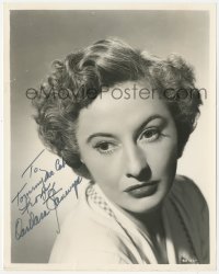 7w0349 BARBARA STANWYCK signed 8x10.25 still 1940s head & shoulders portrait of the leading lady!