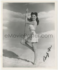 7w0353 BEVERLY TYLER signed 8.25x10 still 1946 full-length in sexy outfit from The Green Years!