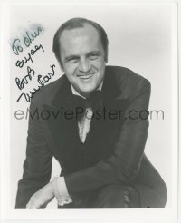 7w0857 BOB NEWHART signed 8x10 REPRO still 1980s smiling portrait of the comedian in tuxedo!