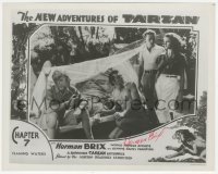 7w0860 BRUCE BENNETT signed 8x10 REPRO still 1980s cool lobby card from New Adventures of Tarzan!