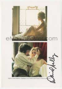 7w0534 DAVID SELBY signed color 7x10 publicity still 2000s with Lara Parker in Night of Dark Shadows!
