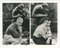 7w0899 DWAYNE HICKMAN signed 8x10 REPRO still 1980s great now & then split image of the actor!