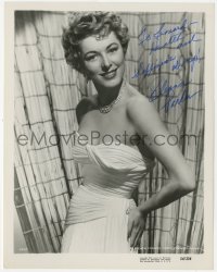 7w0378 ELEANOR PARKER signed 8x10.25 still 1954 in sexy strapless dress making Valley of the Kings!