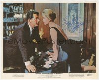7w0379 ELIZABETH MONTGOMERY signed color 8x10 still 1963 w/Dean Martin in Who's Been Sleeping in My Bed!