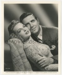 7w0380 ELYSE KNOX signed 8.25x10 still 1943 romantic portrait with Robert Paige in Mister Big!