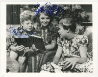 7w0905 FAMILY AFFAIR signed 8x10 REPRO still 1980s by BOTH Johnny Whitaker AND Kathy Garver!