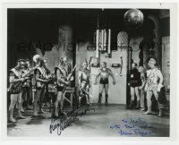 7w0909 FLASH GORDON signed 8x10 REPRO still 1980s by BOTH Buster Crabbe AND Jean Rogers!