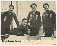 7w0542 FOUR TOPS signed English 8x10 publicity still 1982 great portrait of the Motown quartet!