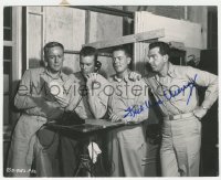 7w0387 FRED MACMURRAY signed 8x10 key book still 1954 w/co-stars in The Caine Mutiny by Cronenweth!