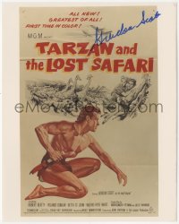 7w0927 GORDON SCOTT signed color 8x10 REPRO still 1990s poster image for Tarzan & the Lost Safari!